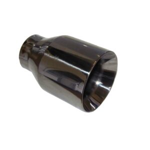 101mm Black Chrome Straight Cut
