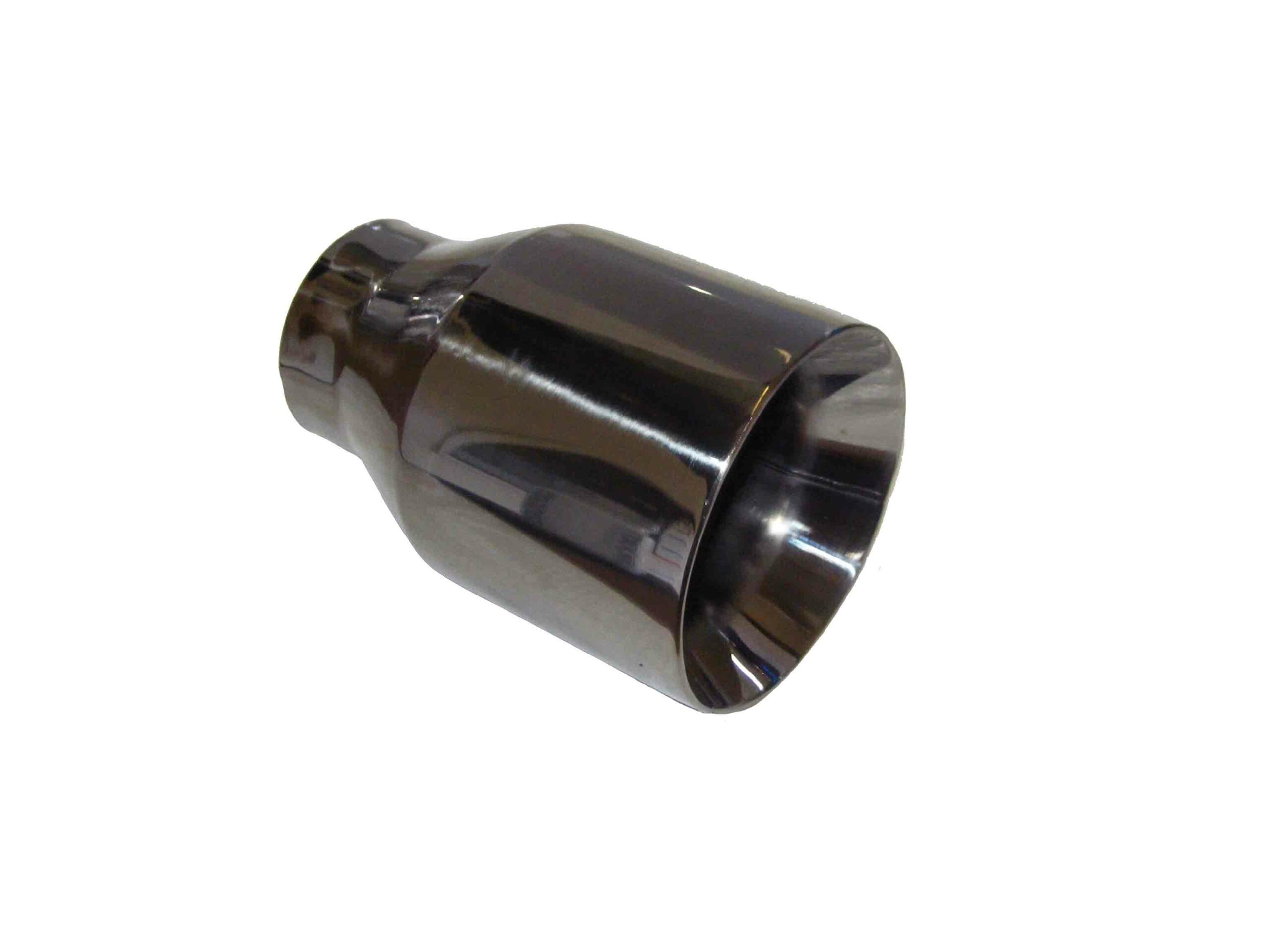 101mm Black Chrome Straight Cut