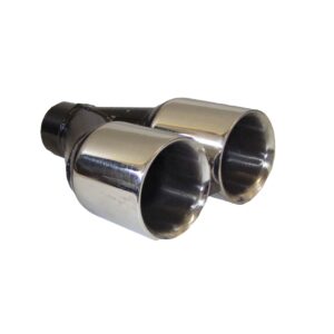 90mm Straight Cut Twin Tailpipe