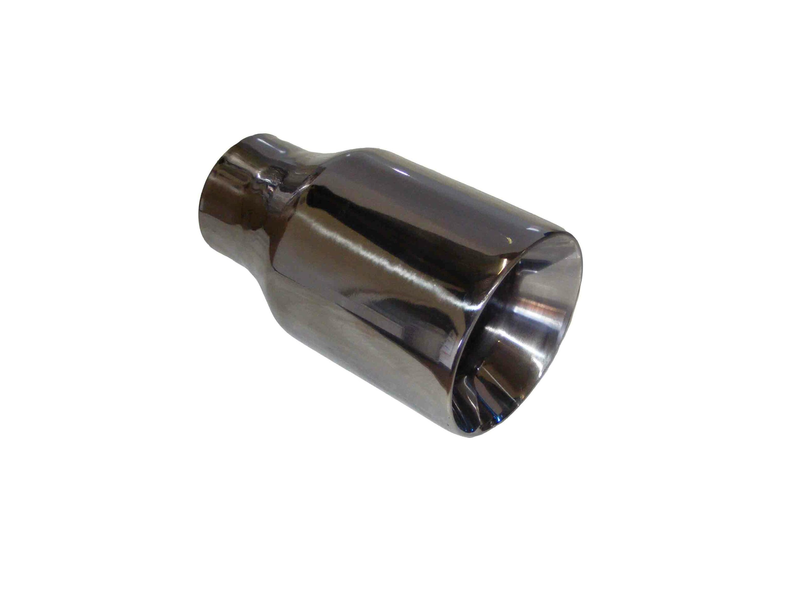 90mm Black Chrome Straight Cut